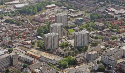 Manchester Mottram Street tower blocks.